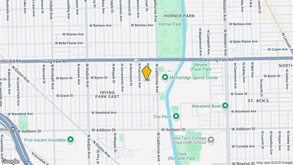 3842 N Mozart St, Unit 2 Mapa y Detalles de la Ubicación