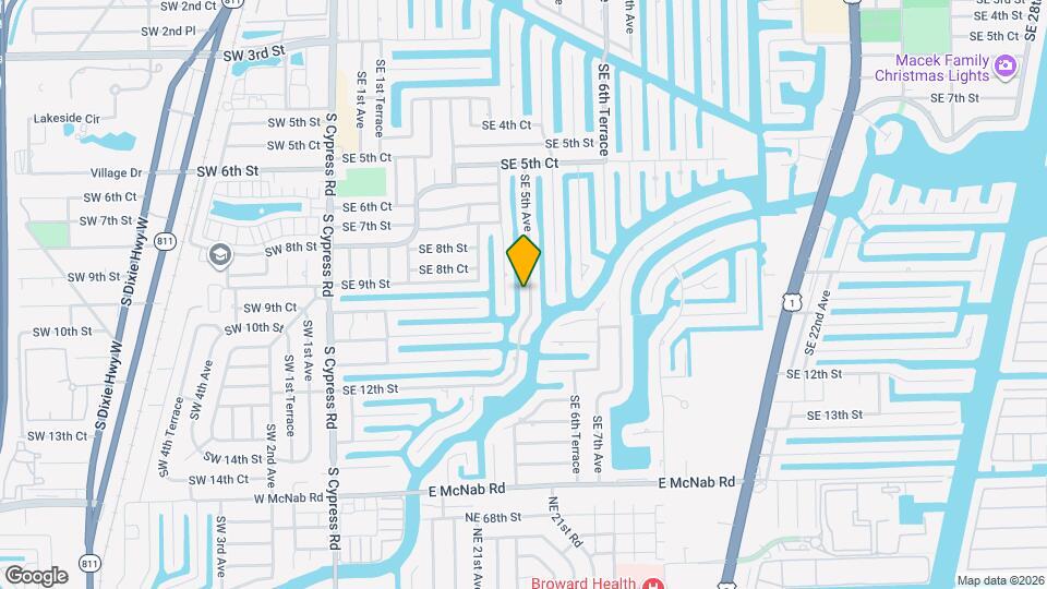 921 SE 5th Ave, Unit Pompano apartment Map and Location Details