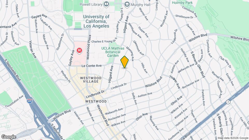 10749 Weyburn Ave Map and Location Details