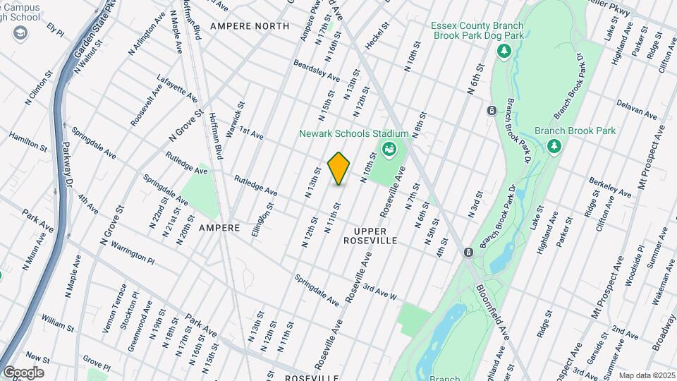 380 N 11th St Map and Location Details