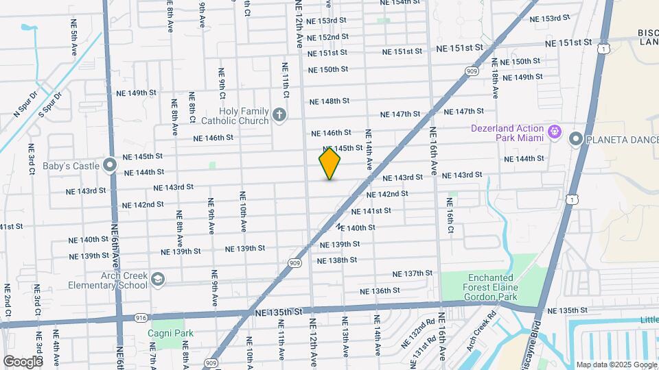 1270 NE 143rd St Map and Location Details
