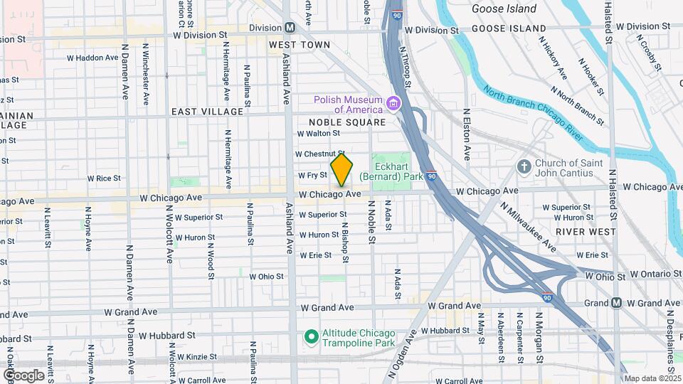 1448 W Chicago Ave, Unit 3E Map and Location Details