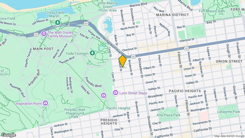 2820 Baker St, Unit 2820 A Map and Location Details