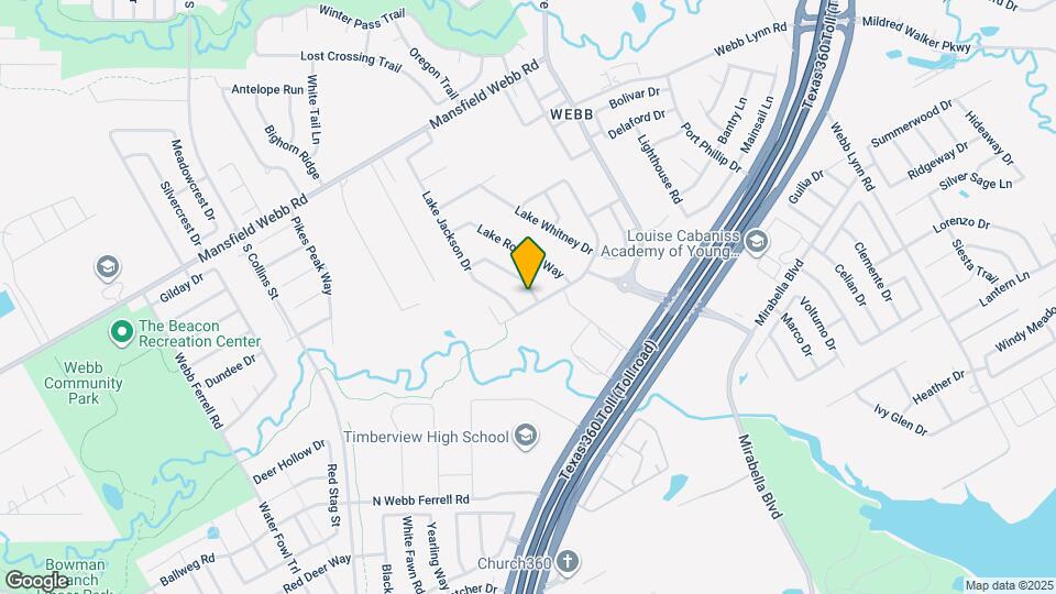 7206 Lake Hawkins Dr Map and Location Details