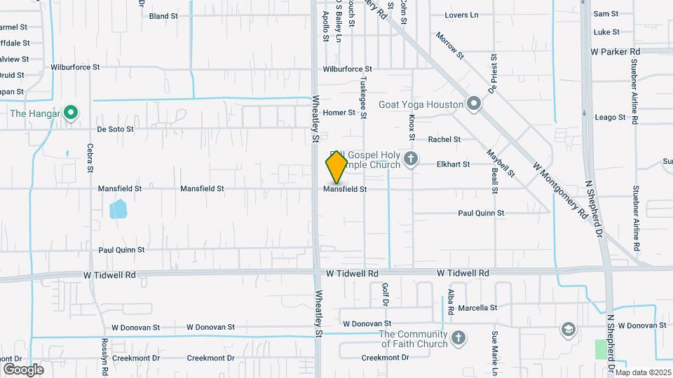 1058 Mansfield St Map and Location Details