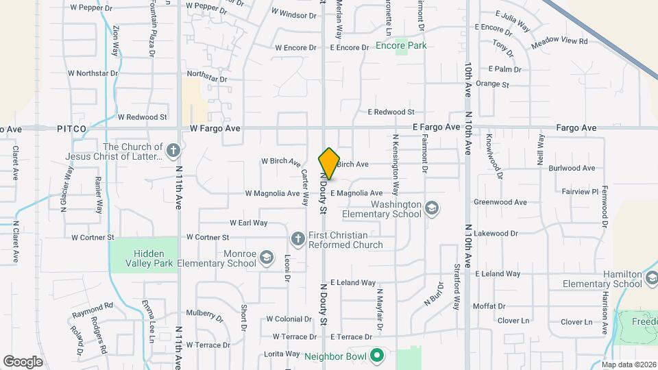 2335 N Douty St Map and Location Details