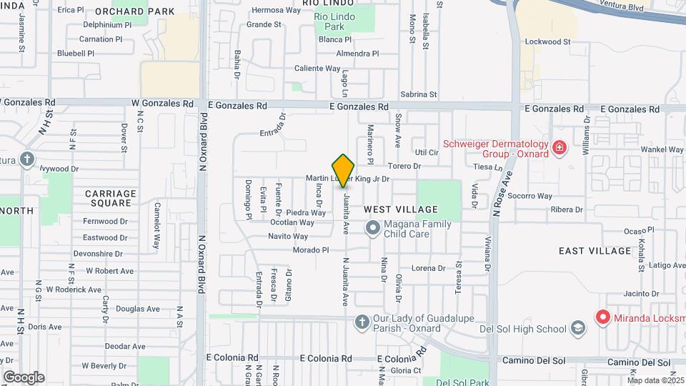 1325 Juanita Ave Map and Location Details