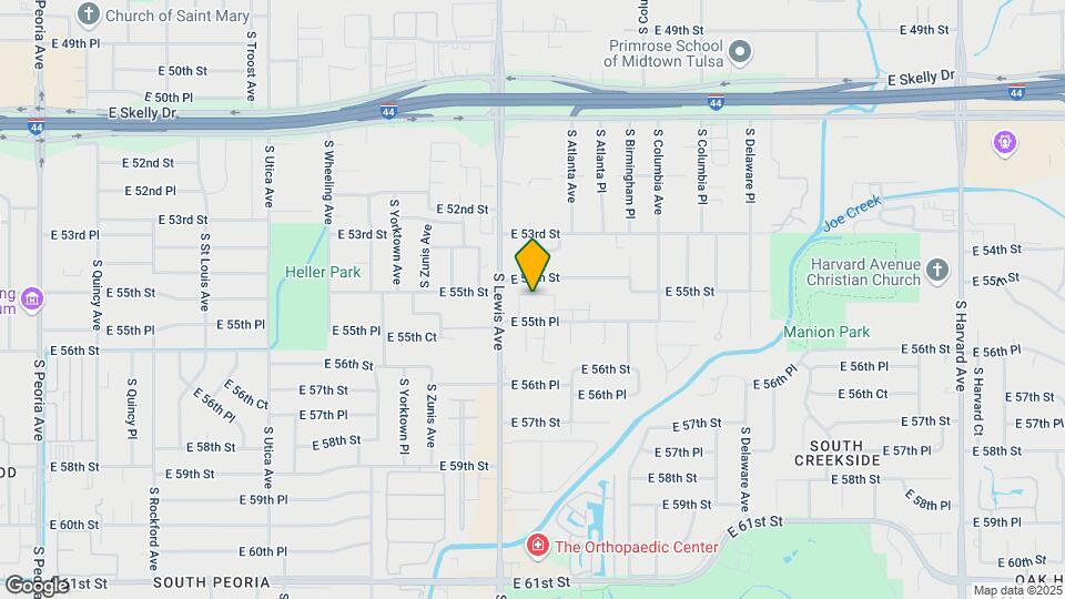 2407 E 55th Pl Map and Location Details