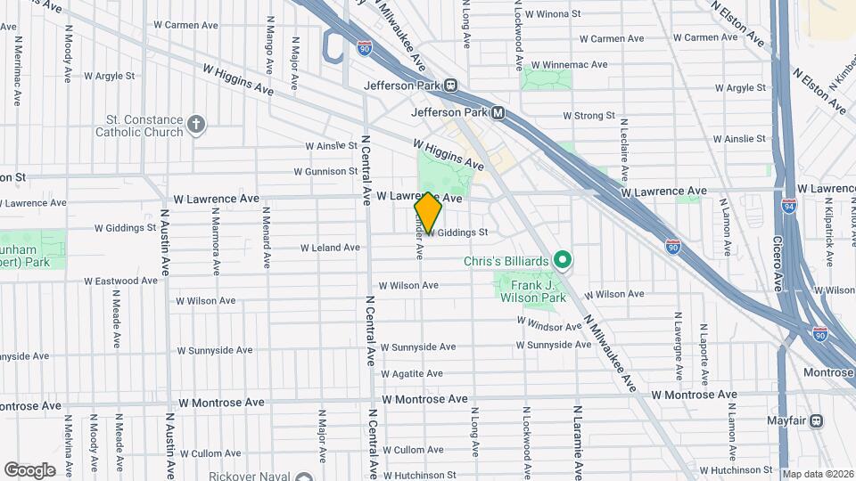 5453 W Giddings St Map and Location Details