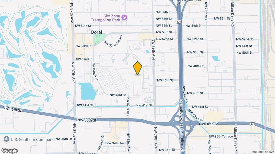 8037 NW 46th Terrace Map and Location Details