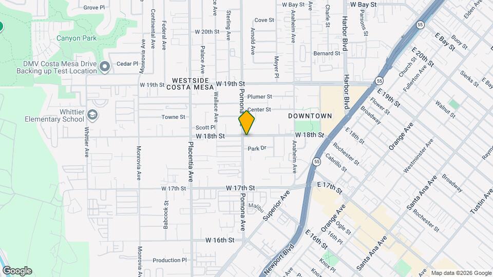 1798 Pomona Ave Mapa y Detalles de la Ubicación