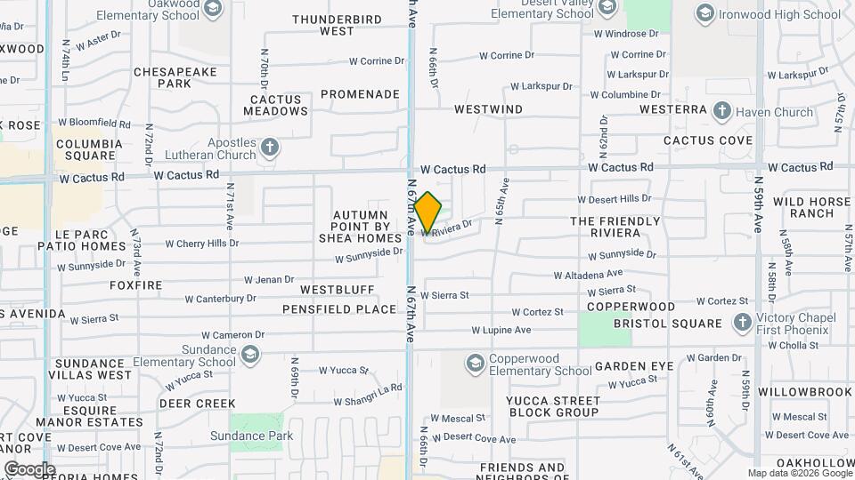 6630 W Poinsettia Dr Mapa y Detalles de la Ubicación