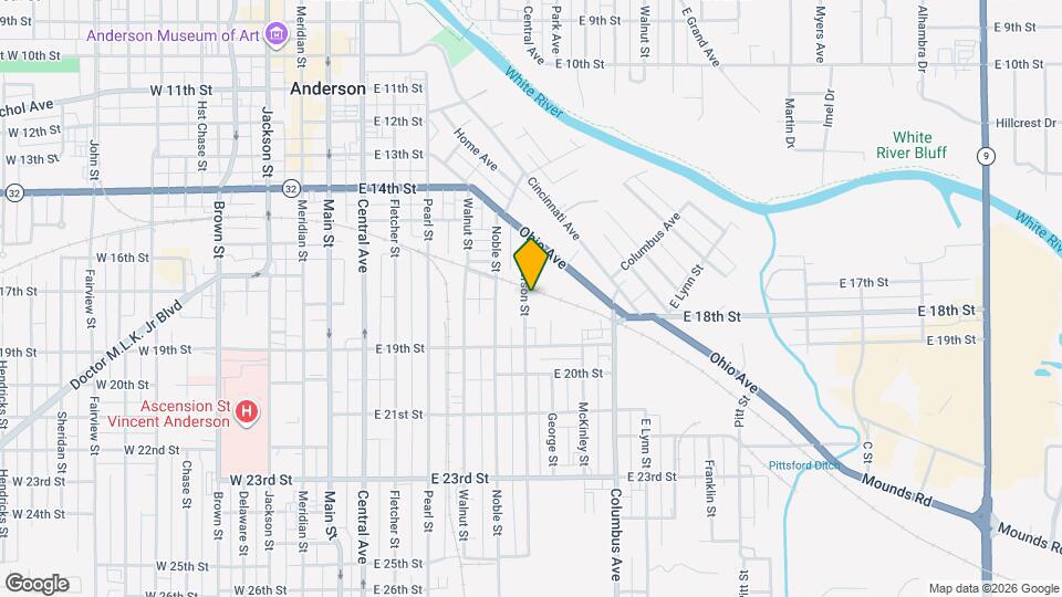 1710 Jefferson St Map and Location Details