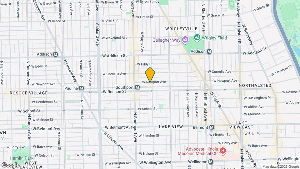 1305 W Newport Ave, Unit 2nd Mapa y Detalles de la Ubicación