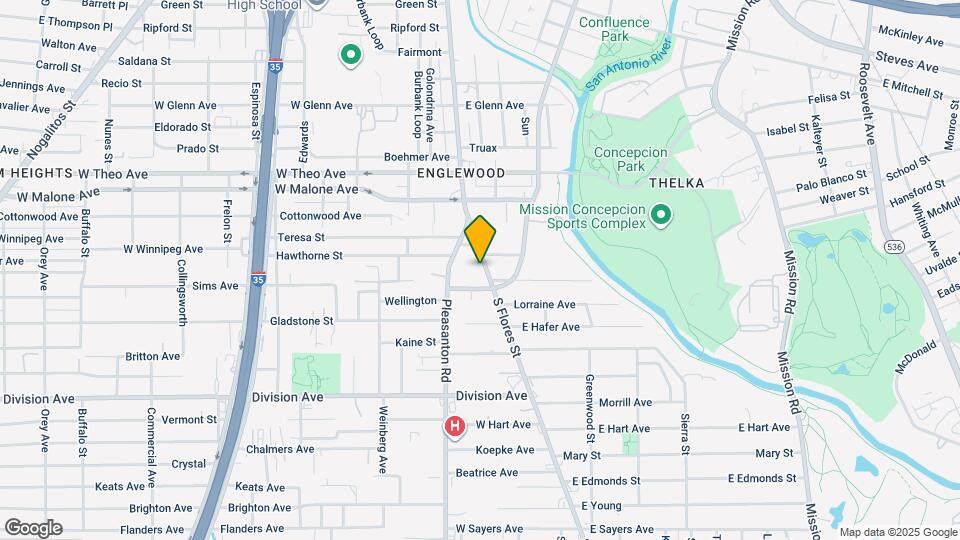 4031 S Flores St Map and Location Details