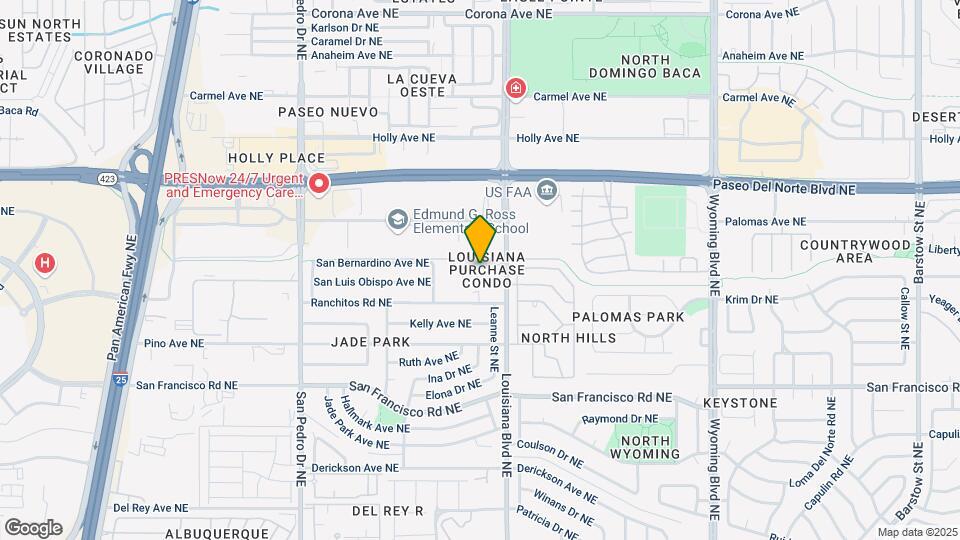 7817 Louisiana Blvd NE Mapa y Detalles de la Ubicación