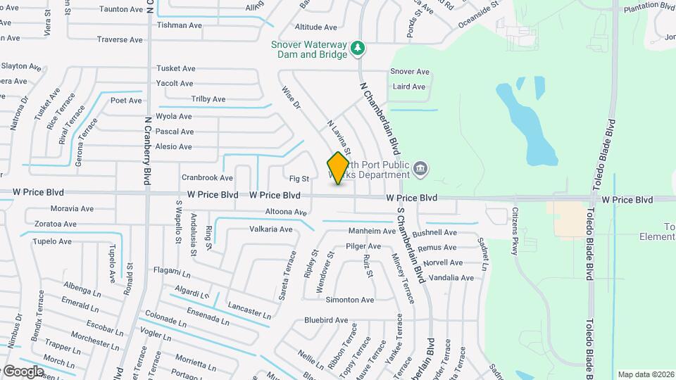 2334 W Price Blvd Map and Location Details