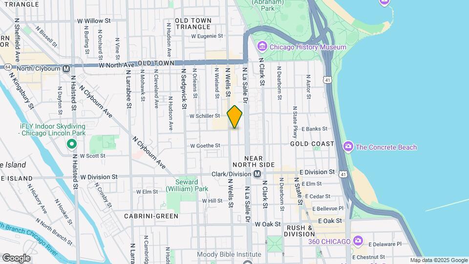 1325 N Wells St Map and Location Details