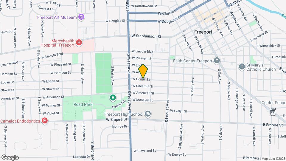 725 W Homer St Map and Location Details