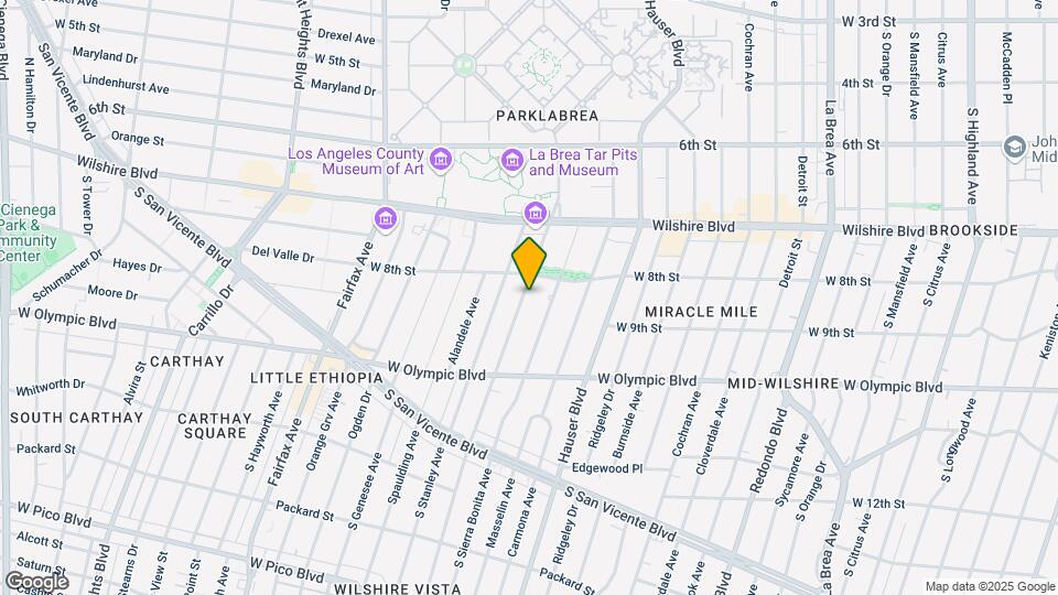 824 1/2 S Curson Ave Map and Location Details