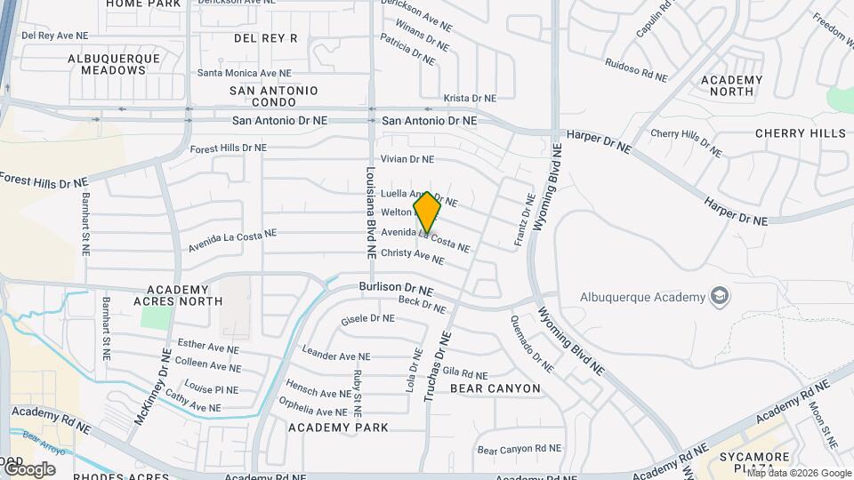 7204 Avenida La Costa NE Map and Location Details