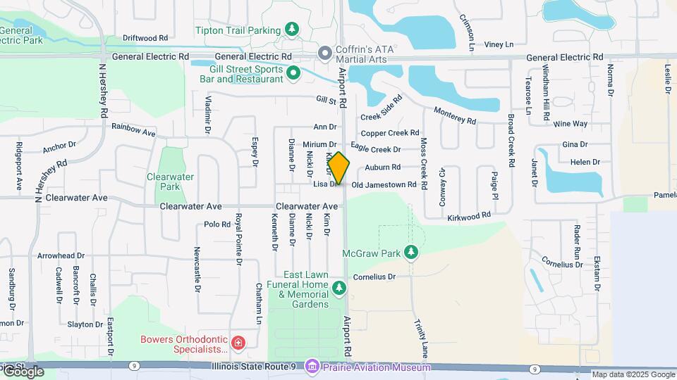 1304 Airport Rd Map and Location Details