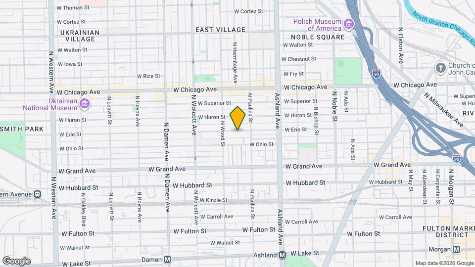 1729 W Erie St Map and Location Details