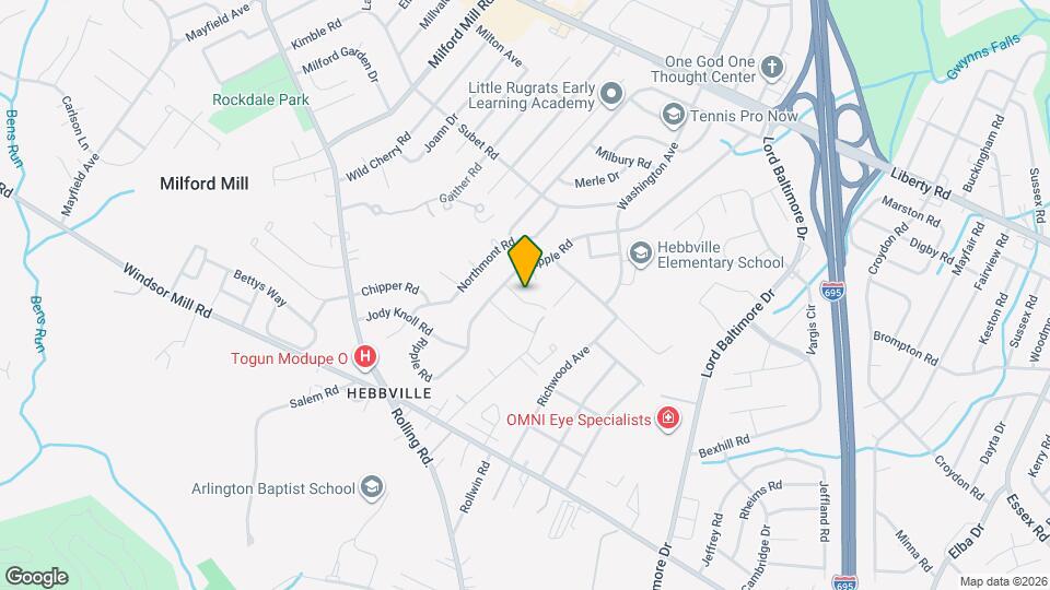 7408 Millwood Rd Map and Location Details