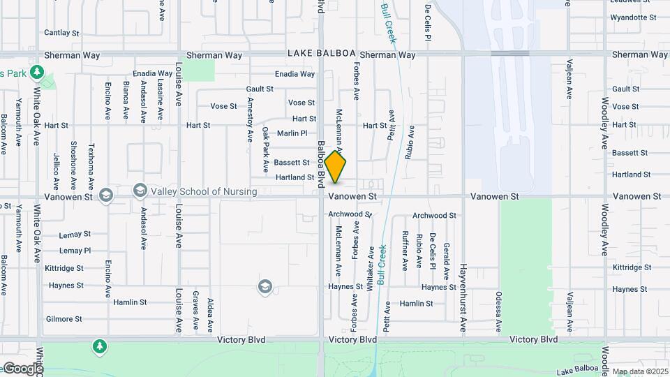 16841 Vanowen St Mapa y Detalles de la Ubicación