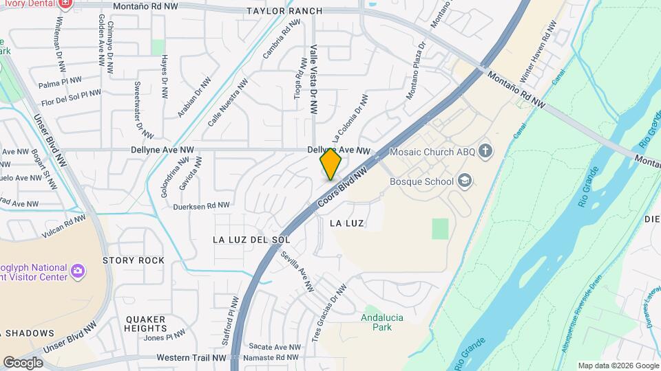 5020 Mirador Dr NW Map and Location Details