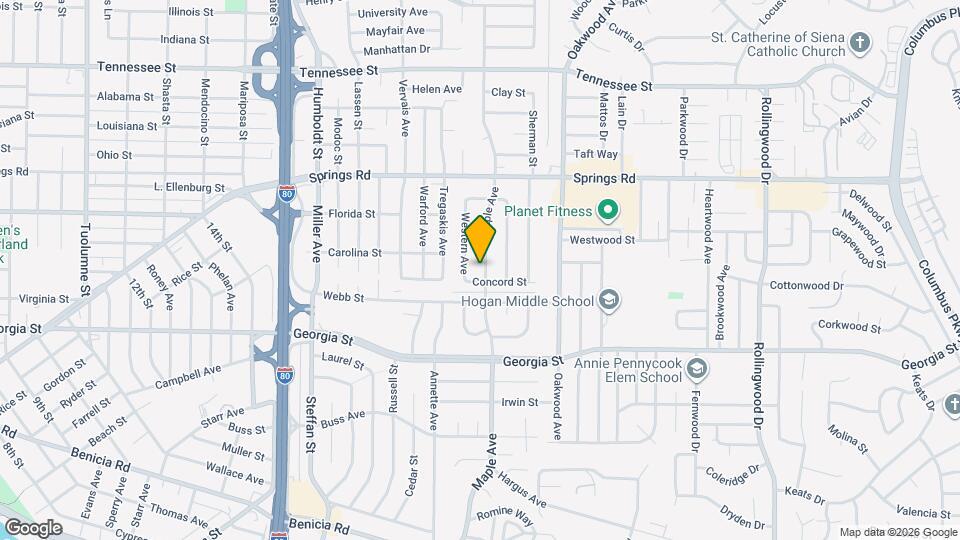 1007 Maple Ave Map and Location Details