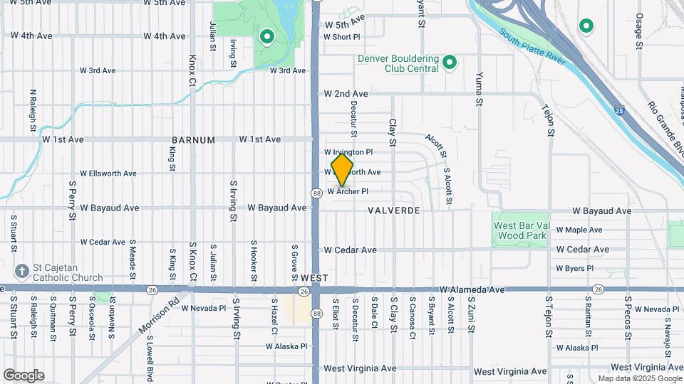 2865-2877 W Archer Pl Map and Location Details