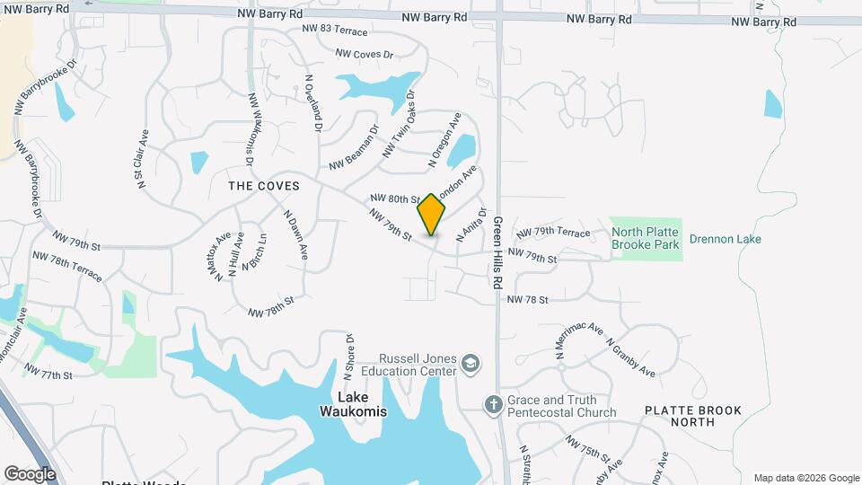 7910 N Oregon Ave Map and Location Details