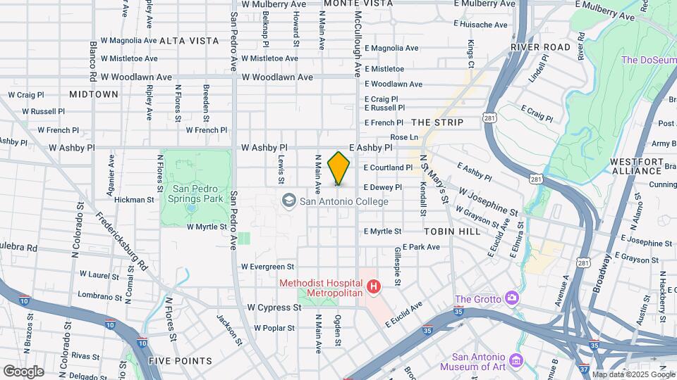 822 Ogden St Map and Location Details