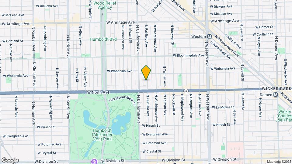 1630 N Fairfield Ave Map and Location Details