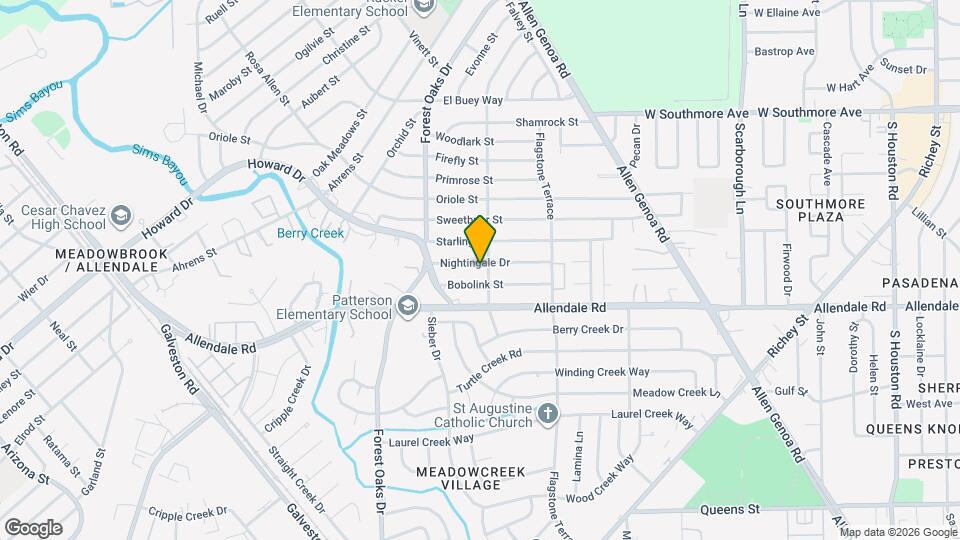 5424 Nightingale Dr Map and Location Details