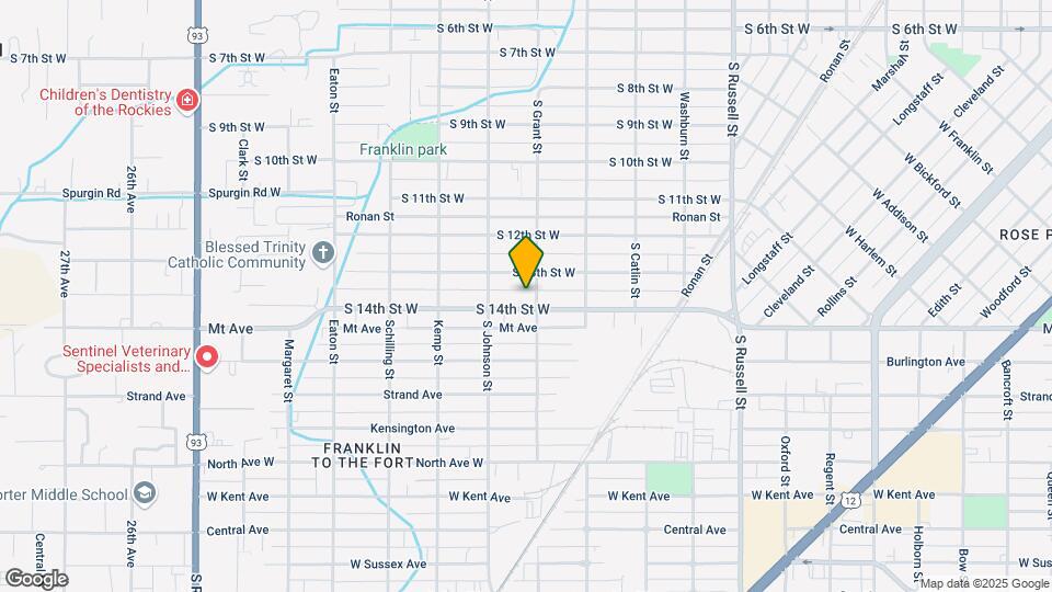 1914 S 14th St W Mapa y Detalles de la Ubicación
