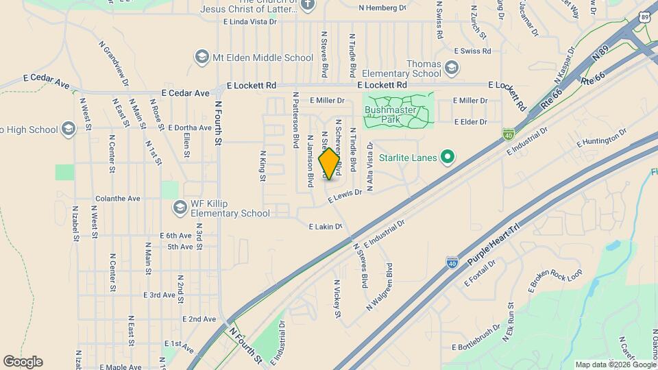 2800 E Burkhart Dr Map and Location Details