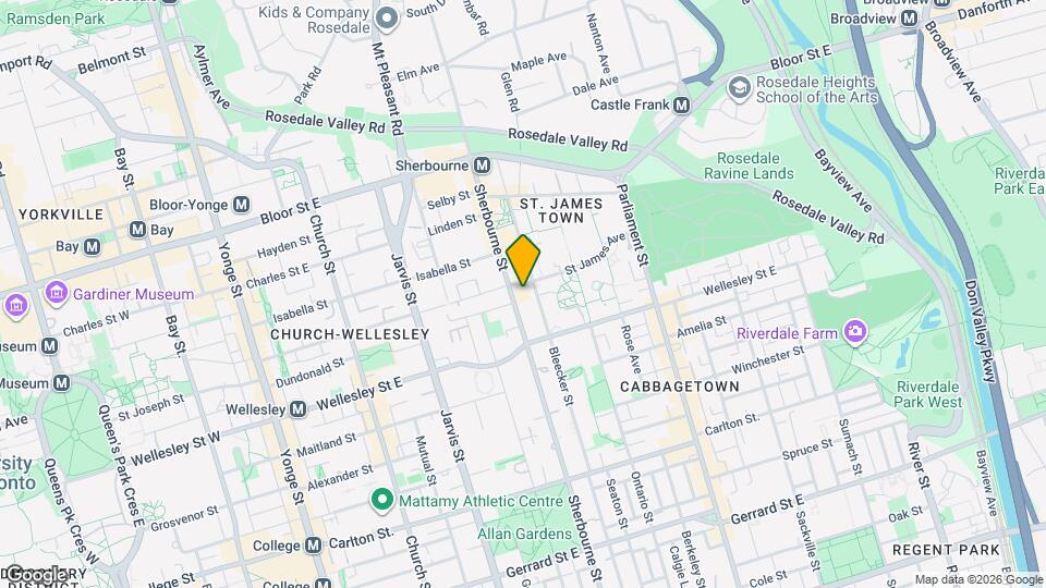 545 Sherbourne Map and Location Details