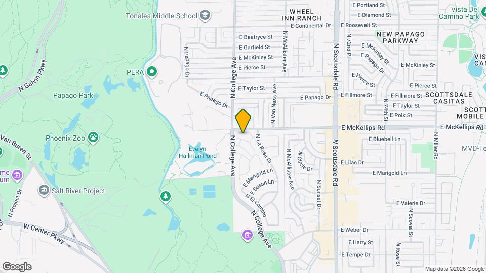 322 E Bluebell Ln Map and Location Details