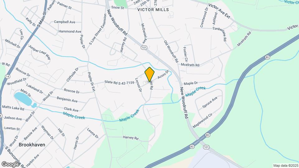 201 Acorn Dr Mapa y Detalles de la Ubicación