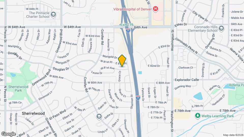 87 E 81st Ave Map and Location Details