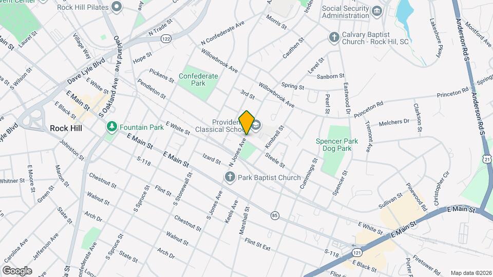 300 N Jones Ave Mapa y Detalles de la Ubicación