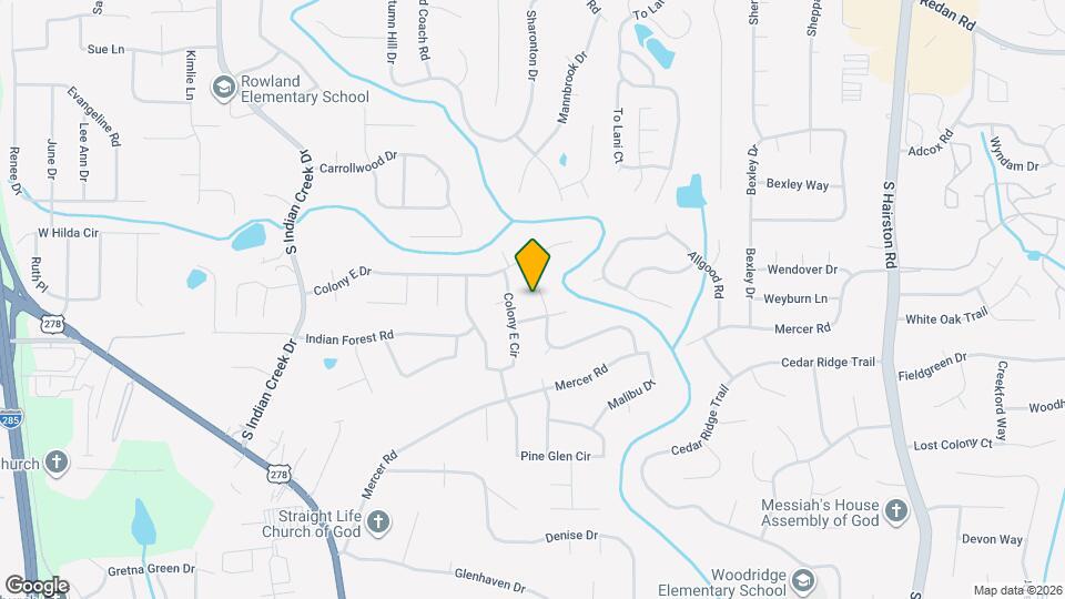 1400 High Meadow Dr Map and Location Details
