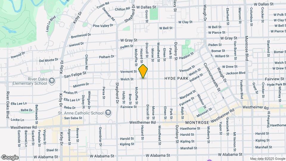 2001 Hazard St, Unit 4 Map and Location Details