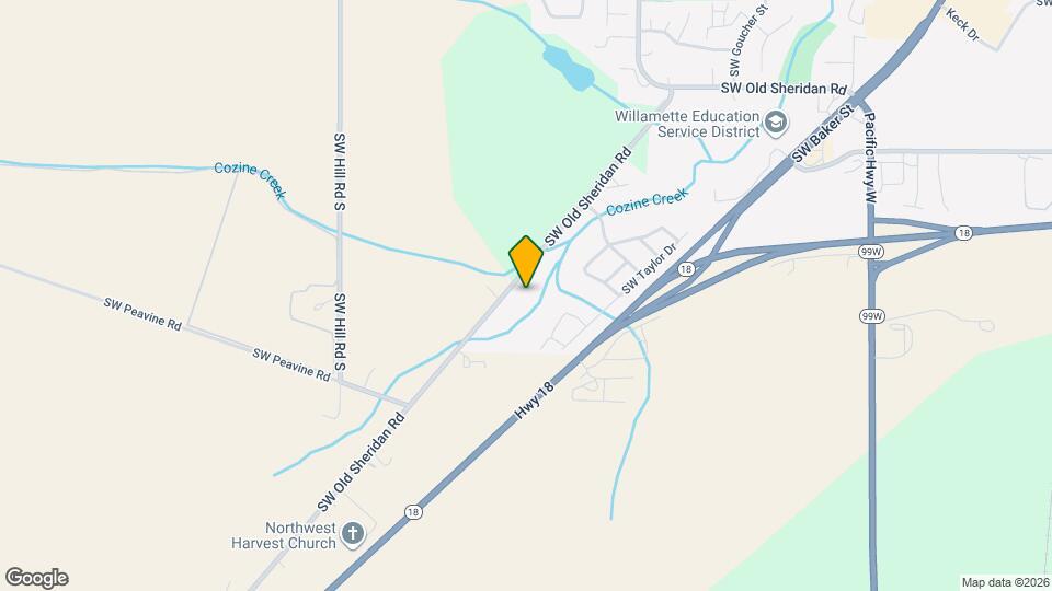 1910 SW Old Sheridan Rd Map and Location Details