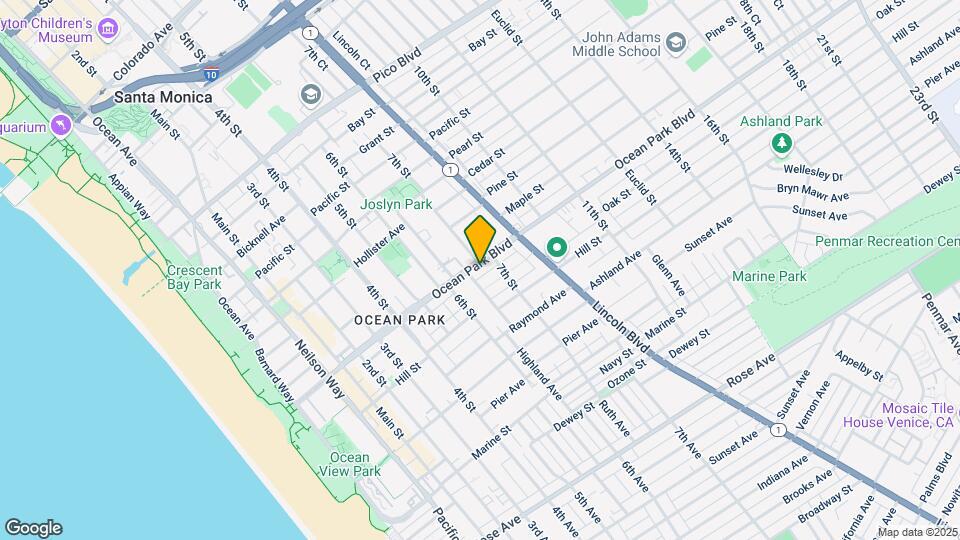 642 Ocean Park Blvd Map and Location Details