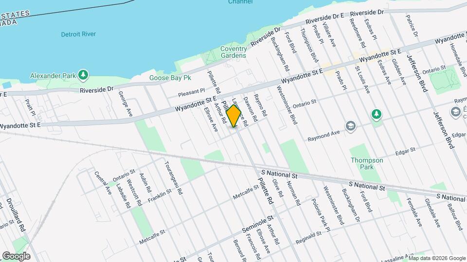 895 Pillette Rd Map and Location Details