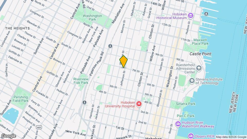623 Madison St Map and Location Details