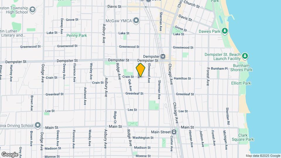 918 Crain St, Unit GDN Map and Location Details